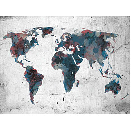 Kuvatapetti Artgeist World map on the wall eri kokoja