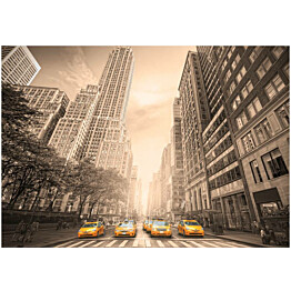 Kuvatapetti Artgeist New York taxi in sepia eri kokoja