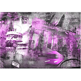 Kuvatapetti Artgeist Berlin - Violet Collage eri kokoja