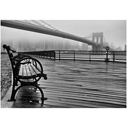 Kuvatapetti Artgeist A Foggy Day on the Brooklyn Bridge eri kokoja