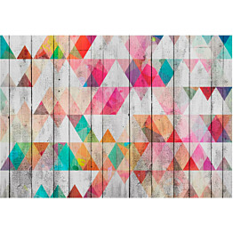 Kuvatapetti Artgeist Rainbow Triangles eri kokoja