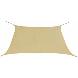 Aurinkopurje oxford-kangas neliönmuotoinen 2x2 m beige_1