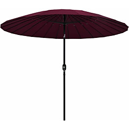 Aurinkovarjo alumiinitanko 270 cm viininpunainen_1