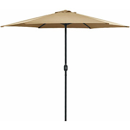 Aurinkovarjo alumiinitanko 270x246 cm harmaanruskea_1