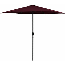 Aurinkovarjo alumiinitanko 270x246 cm viininpunainen_1