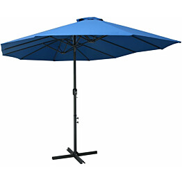Aurinkovarjo alumiinitanko 460x270 cm sininen_1