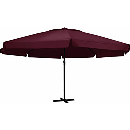Aurinkovarjo alumiinitanko 600 cm viininpunainen_1