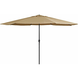 Aurinkovarjo metallirunko 400 cm harmaanruskea_1