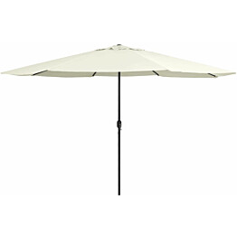 Aurinkovarjo metallirunko 400 cm hiekanvalkoinen_1