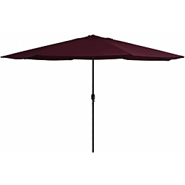 Aurinkovarjo metallirunko 400 cm viininpunainen_1