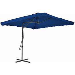 Aurinkovarjo terästangolla sininen 250x250x230 cm_1