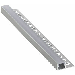 LED-boordilista Euroshrink 302A, alumiini, 12mm x 2.5m, mattahopea