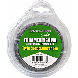 Trimmerin siima Mag-Pro Garden Twin Stop 2.0 mm 15m 