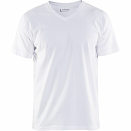 T-paita Blåkläder 3360 V-kauluksella valkoinen koko XXL