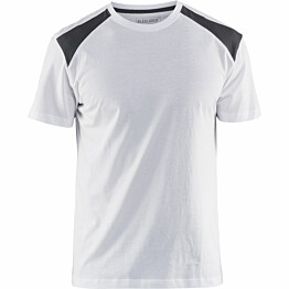 T-paita Blåkläder 3379 valkoinen/tummanharmaa