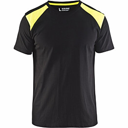 T-paita Blåkläder 3379 musta/keltainen