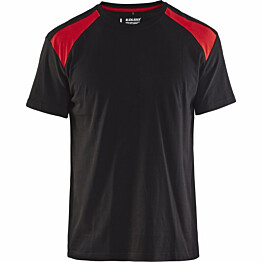 T-paita Blåkläder 3379 musta/punainen koko XXL
