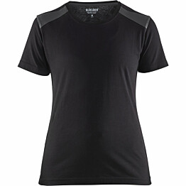 Naisten t-paita Blåkläder 3479 musta/tummanharmaa