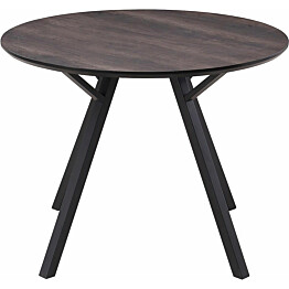Ruokapöytä Eirys 100cm ruskea/musta