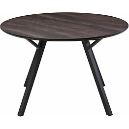 Ruokapöytä Eirys 120cm ruskea/musta