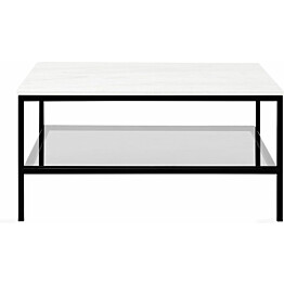 Sohvapöytä Marise 90cm marmori valkoinen/musta