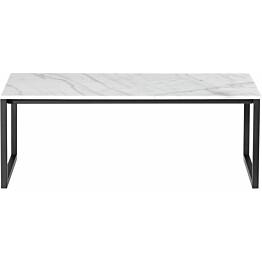 Sohvapöytä Erland 120cm marmori valkoinen/musta