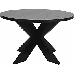 Ruokapöytä Evita 120cm pyöreä musta