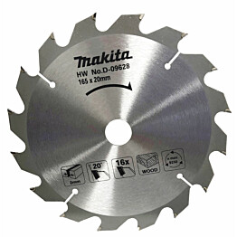 Pyörösahanterä Makita D-09628 165x20x2,0mm 16T