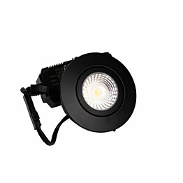 LED-alasvalo FTLight Pallas, 6W, 320lm, IP44, musta