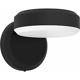 LED-ulkoseinävalaisin Eglo Fornaci, musta/valkoinen