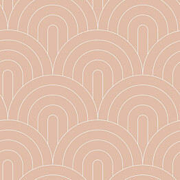 Tapetti Esta Art Deco 139218, 0.53x10.05m, non-woven, roosa
