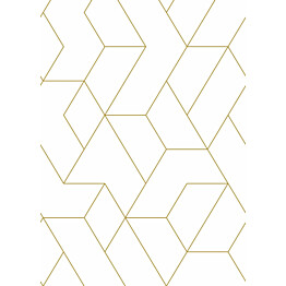 Paneelitapetti PhotowallXL Graphic Lines 2,00x2,79 m kulta/valkoinen