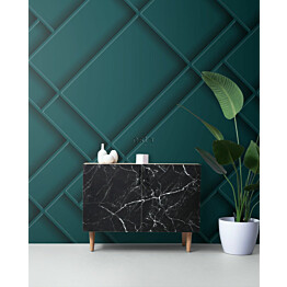 Paneelitapetti PhotowallXL 3D wall Paneling Diagonal 2,00x2,79 m vihreä