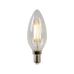 LED-lamppu Lucide filamentti E14 Ø3,5cm himmennettävä 4W 2700K kirkas