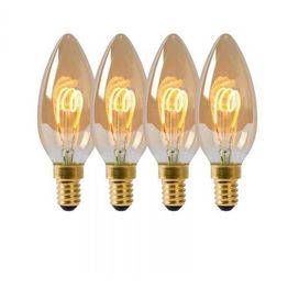 LED-lamppu Lucide filamentti E14 himmennettävä amber 4kpl