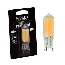 LED-lamppu Polux G9 4W 3000K läpinäkyvä