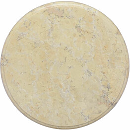 Pöytälevy, kerma, ø40x2,5 cm, marmori