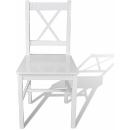 Ruokapöydän tuolit, 2 kpl, valkoinen mänty