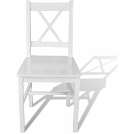 Ruokapöydän tuolit, 4 kpl, valkoinen mänty