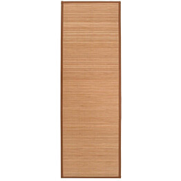Joogamatto, bambu, 60x180cm, ruskea