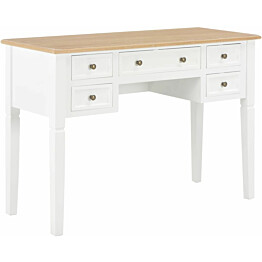 Kirjoituspöytä, valkoinen, 109,5x45x77,5 cm, puinen