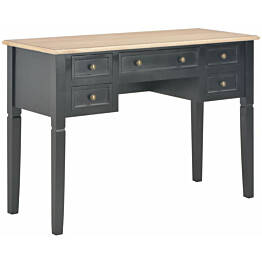 Kirjoituspöytä, musta, 109,5x45x77,5 cm, puinen