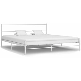 Sängynrunko Basic, valkoinen metalli, 180x200 cm