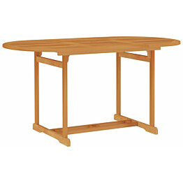 Puutarhapöytä, 150x90x75 cm, täysi tiikki