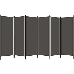 6-paneelinen tilanjakaja, antrasiitti, 300x180 cm