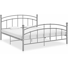 Sängynrunko Industrial, harmaa metalli, 140x200 cm