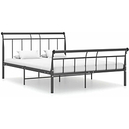 Sängynrunko, musta metalli, 140x200 cm