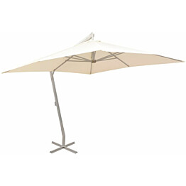Roikkuva päivänvarjo, 300x300 cm, alumiinitanko, hiekka