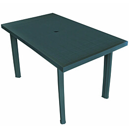 Puutarhapöytä vihreä, 126x76x72 cm, muovi
