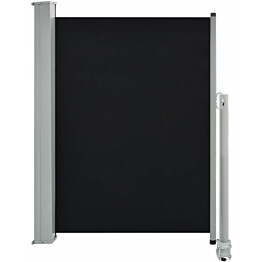 Sisäänvedettävä terassin sivumarkiisi, 100 x 300 cm, musta